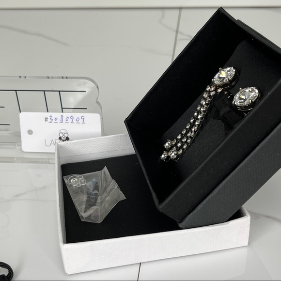 Miu Miu Crystal Bow Earring - Picture 2 of 4